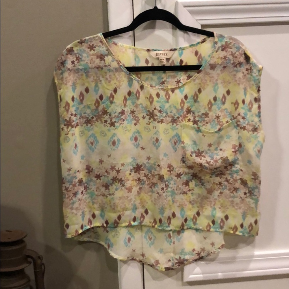 Worn once sheer crop